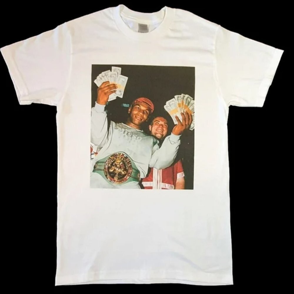 Mike Tyson Cash Money White Tshirt Boxer Boxing Fan Tshirt Unisex